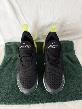 Nike Air Max 270 (Lt Lemon Twist/Black) GS - Size 6Y